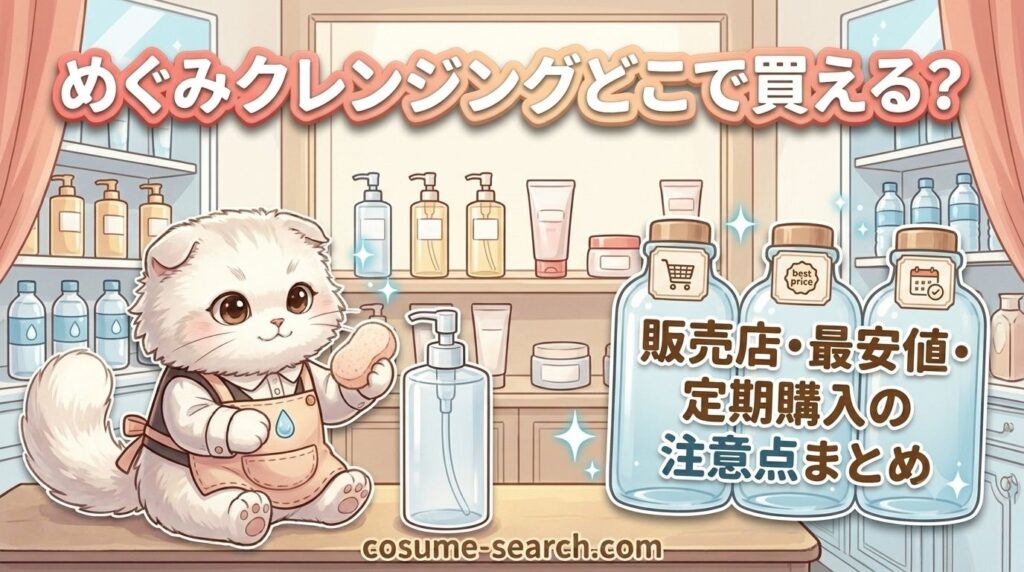 めぐみクレンジングどこで買える