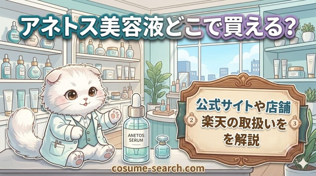 アネトス美容液どこで買える