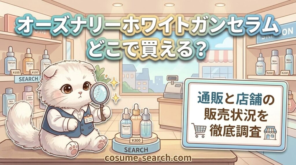 オーズナリーホワイトガンセラムどこで買える