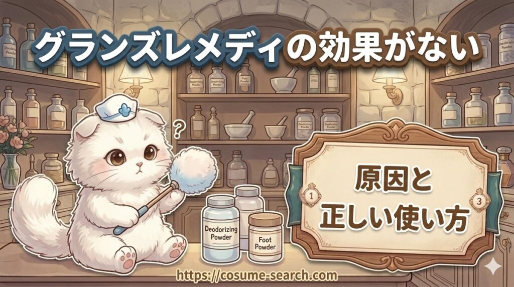 【グランズレメディの効果がない】原因と正しい使い方や効き始めるまでの日数