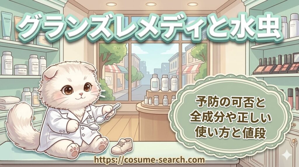【グランズレメディと水虫】予防の可否と全成分や正しい使い方と値段