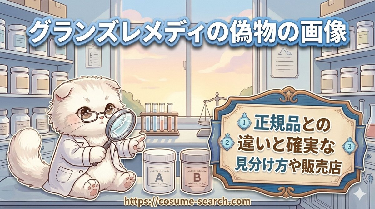 【グランズレメディの偽物の画像】正規品との違いと確実な見分け方や販売店