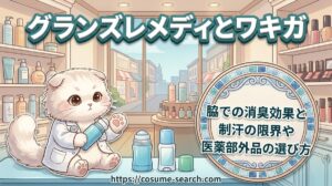 【グランズレメディとワキガ】脇での消臭効果と制汗の限界や医薬部外品の選び方