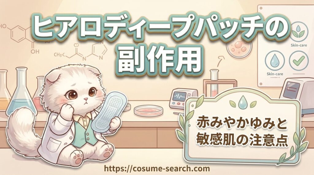 【ヒアロディープパッチの副作用】赤みやかゆみと全成分や敏感肌の注意点