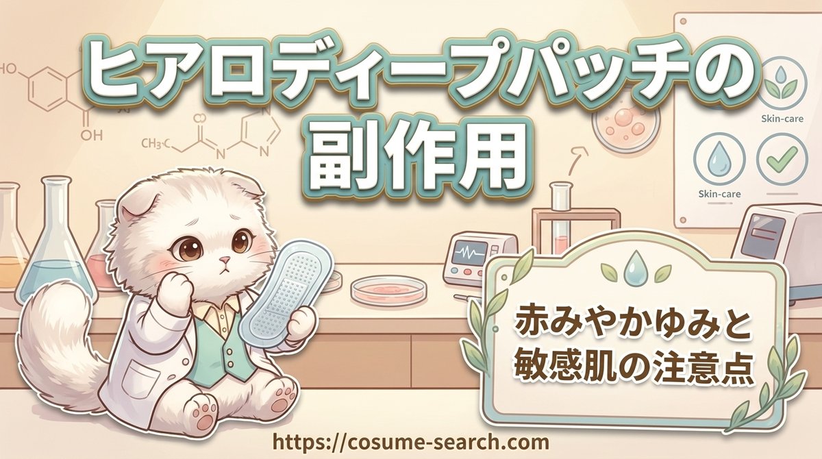 【ヒアロディープパッチの副作用】赤みやかゆみと全成分や敏感肌の注意点
