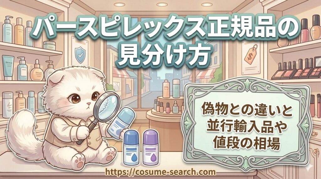 【パースピレックス正規品の見分け方】偽物との違いと並行輸入品や値段の相場