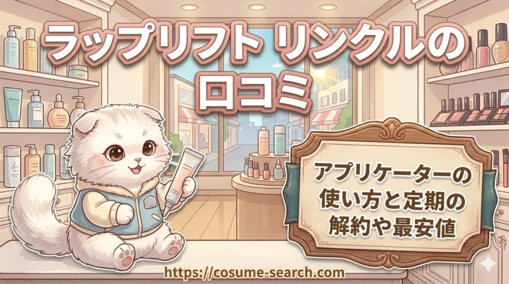 【ラップリフト リンクルの口コミ】アプリケーターの使い方と定期の解約や最安値