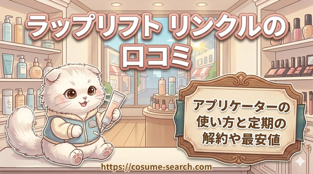 【ラップリフト リンクルの口コミ】アプリケーターの使い方と定期の解約や最安値