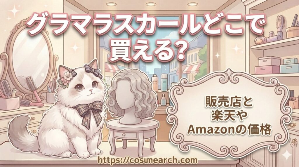 【グラマラスカールどこで買える？】販売店と楽天やAmazonの価格