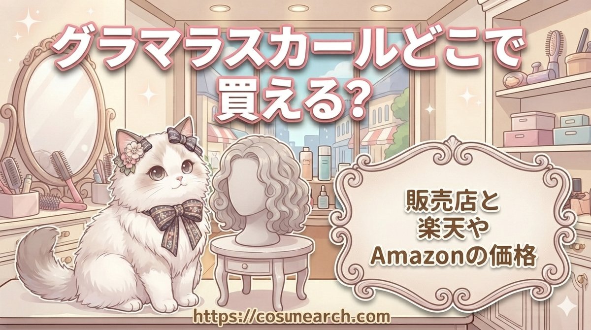 【グラマラスカールどこで買える？】販売店と楽天やAmazonの価格
