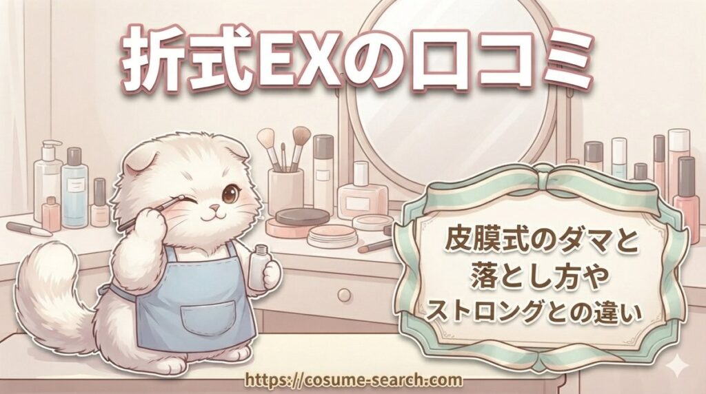 【折式EXの口コミ】皮膜式のダマと落とし方やストロングとの違い